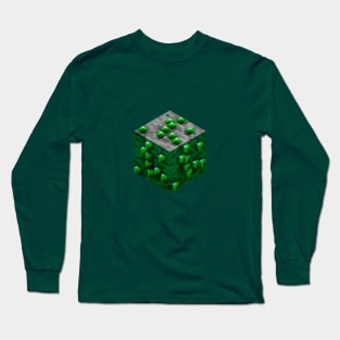 Block Emerald Ore 3D Long Sleeve T-Shirt